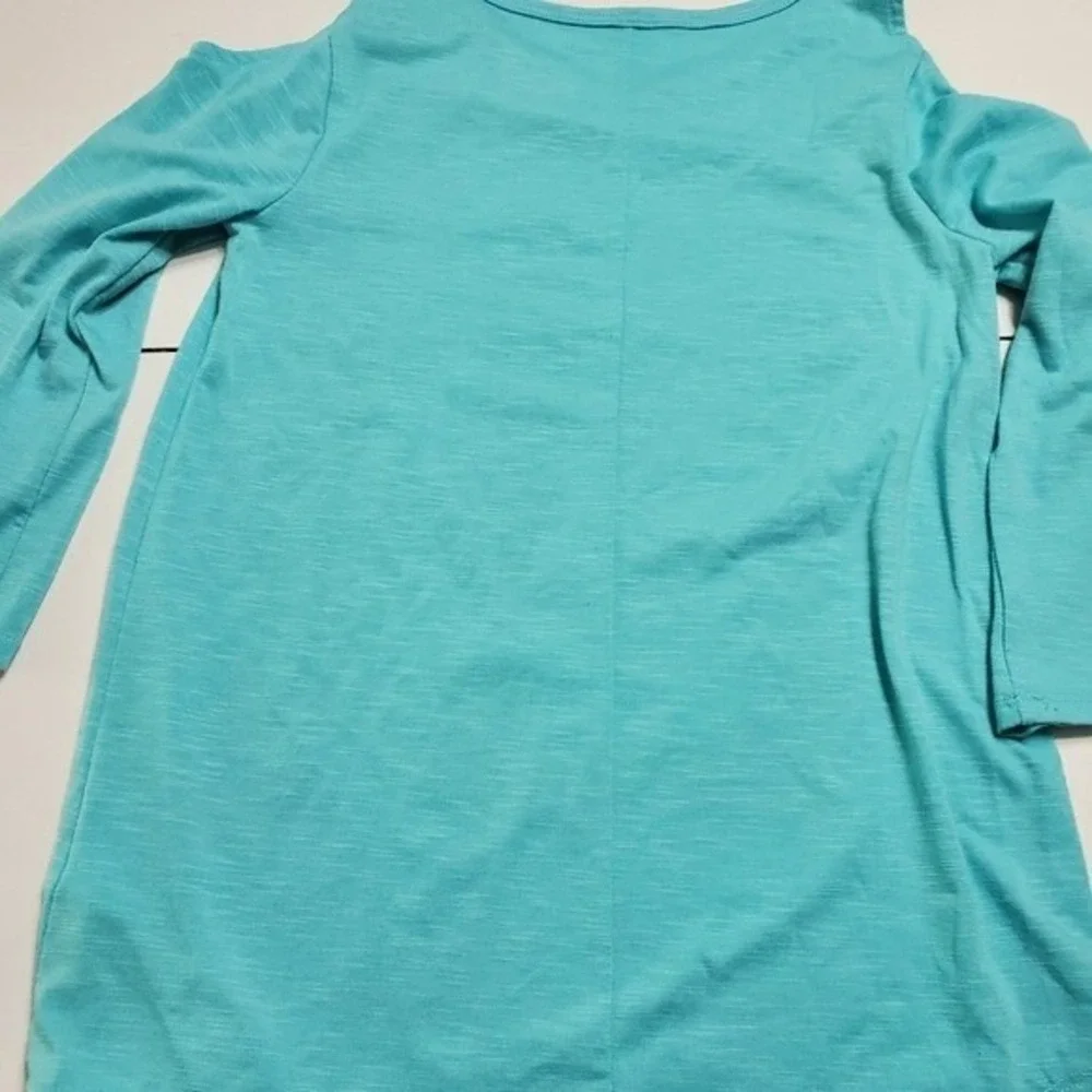 Justice size 10 bedazzled sleeve LA blue shirt